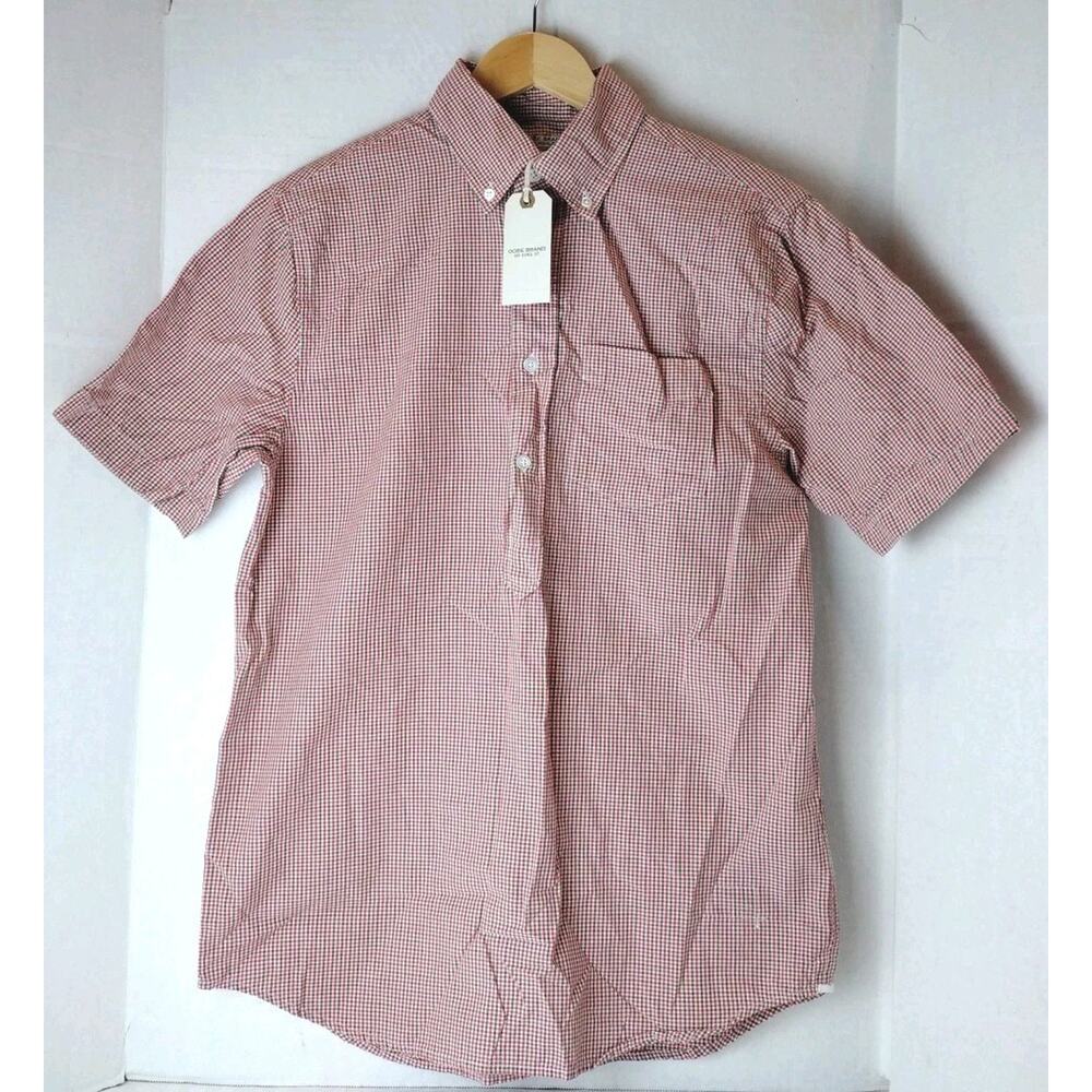Men's OOBE BRAND Warren SS Popover Red-Green Small NEW OR1232 $128
